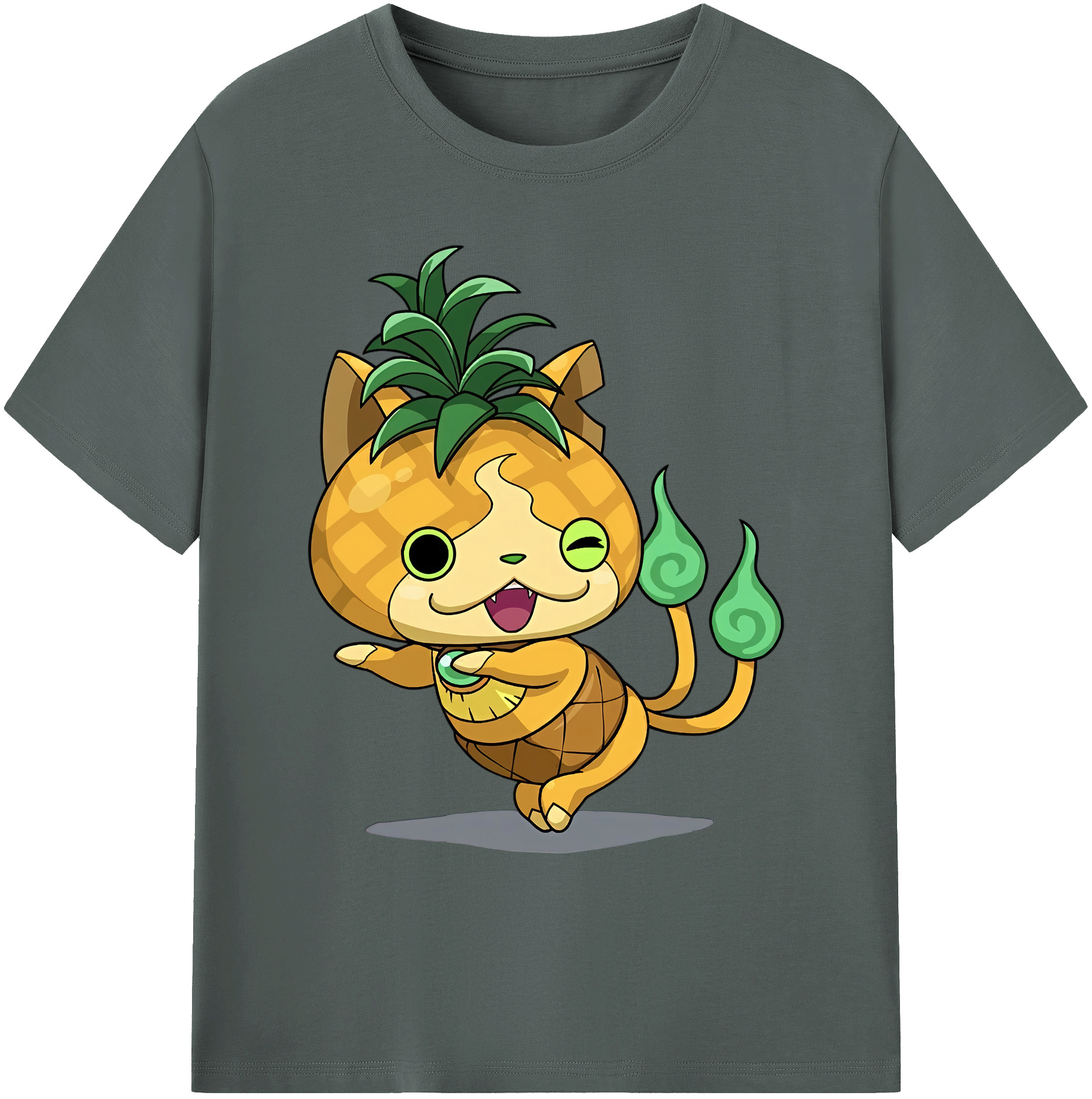 （画像用） 妖怪ウォッチ Yo-kai Watch 綿100％ メンズ半袖Tシャツ｜肌触りやわらか＆通気性